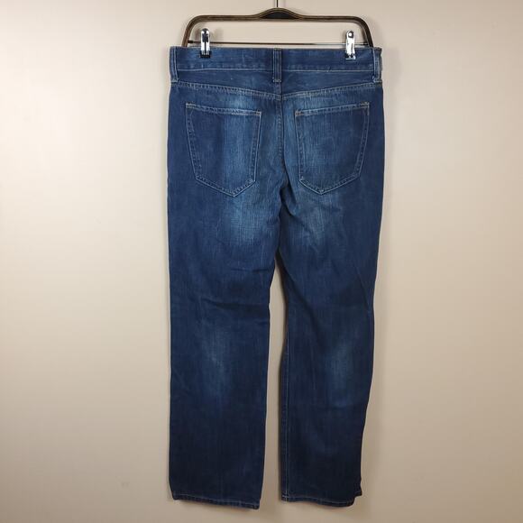 American Rag Dark Wash Distressed Straight Leg Jeans Size 30x30 - Picture 5 of 8